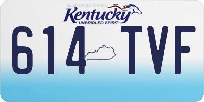 KY license plate 614TVF