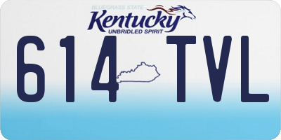 KY license plate 614TVL