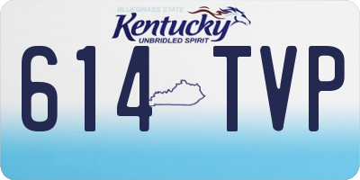 KY license plate 614TVP