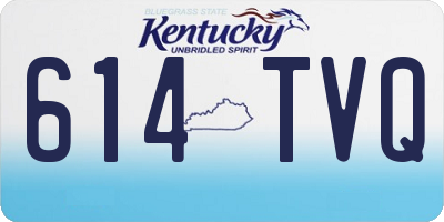 KY license plate 614TVQ