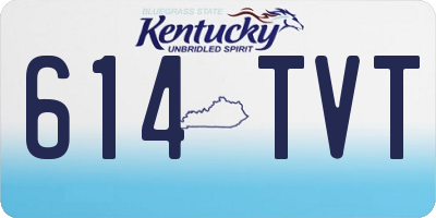 KY license plate 614TVT