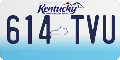 KY license plate 614TVU