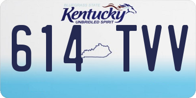 KY license plate 614TVV