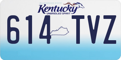 KY license plate 614TVZ