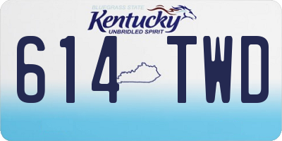 KY license plate 614TWD