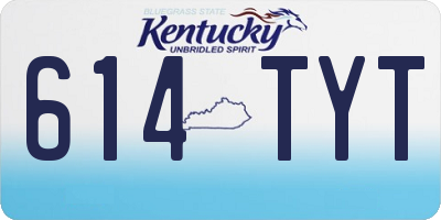 KY license plate 614TYT