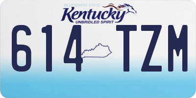 KY license plate 614TZM