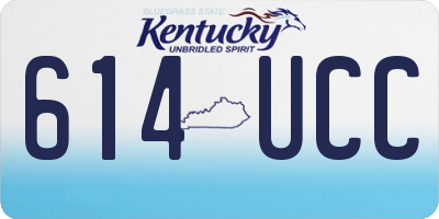 KY license plate 614UCC