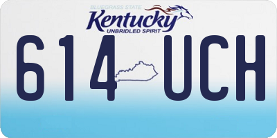 KY license plate 614UCH