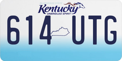 KY license plate 614UTG