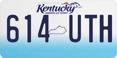 KY license plate 614UTH