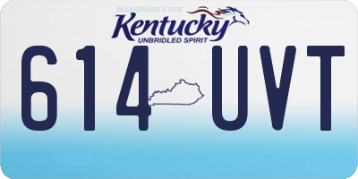 KY license plate 614UVT