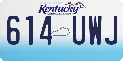 KY license plate 614UWJ