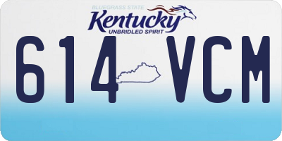 KY license plate 614VCM