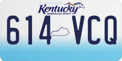 KY license plate 614VCQ