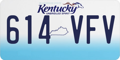 KY license plate 614VFV