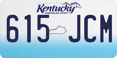 KY license plate 615JCM