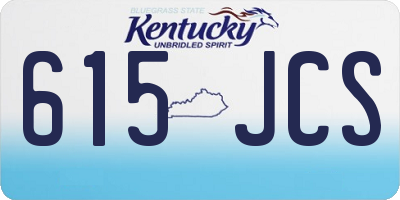 KY license plate 615JCS