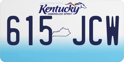 KY license plate 615JCW