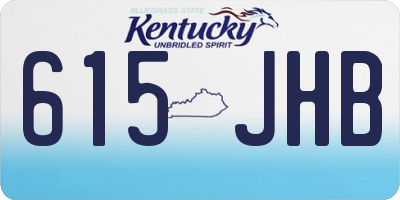 KY license plate 615JHB