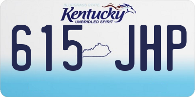 KY license plate 615JHP