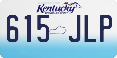 KY license plate 615JLP