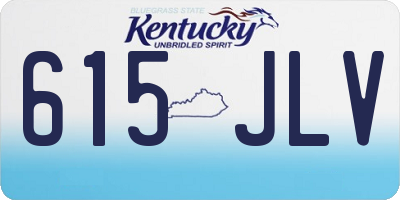 KY license plate 615JLV
