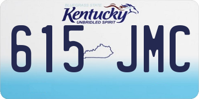 KY license plate 615JMC