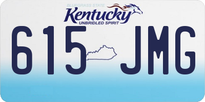 KY license plate 615JMG