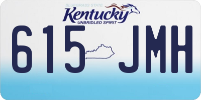 KY license plate 615JMH