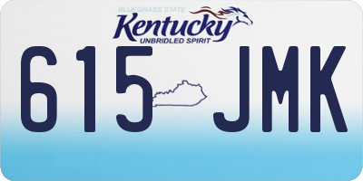 KY license plate 615JMK