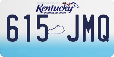 KY license plate 615JMQ