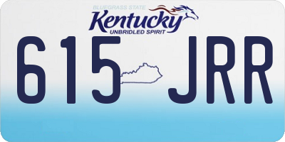 KY license plate 615JRR