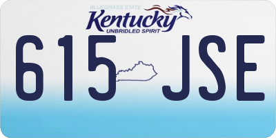 KY license plate 615JSE