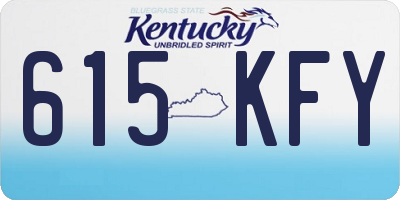 KY license plate 615KFY