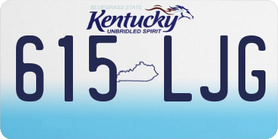 KY license plate 615LJG