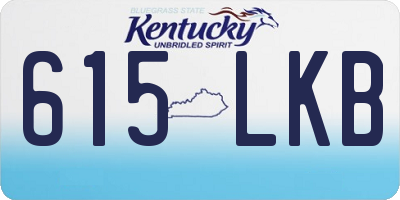 KY license plate 615LKB