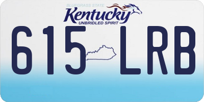 KY license plate 615LRB