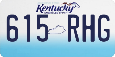 KY license plate 615RHG