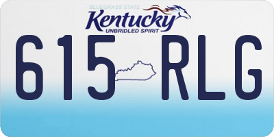 KY license plate 615RLG