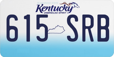 KY license plate 615SRB