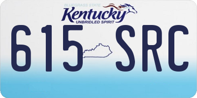 KY license plate 615SRC