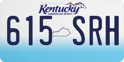 KY license plate 615SRH