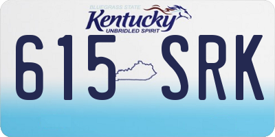 KY license plate 615SRK