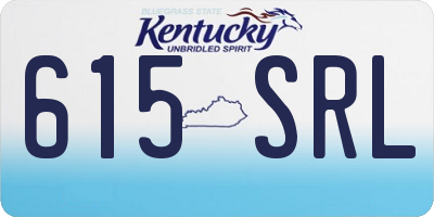 KY license plate 615SRL