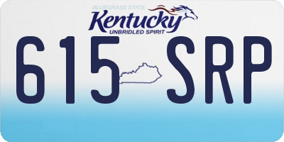 KY license plate 615SRP