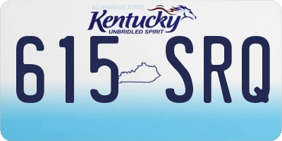 KY license plate 615SRQ