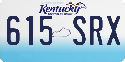 KY license plate 615SRX