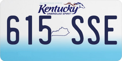 KY license plate 615SSE