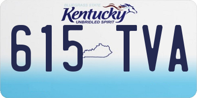 KY license plate 615TVA
